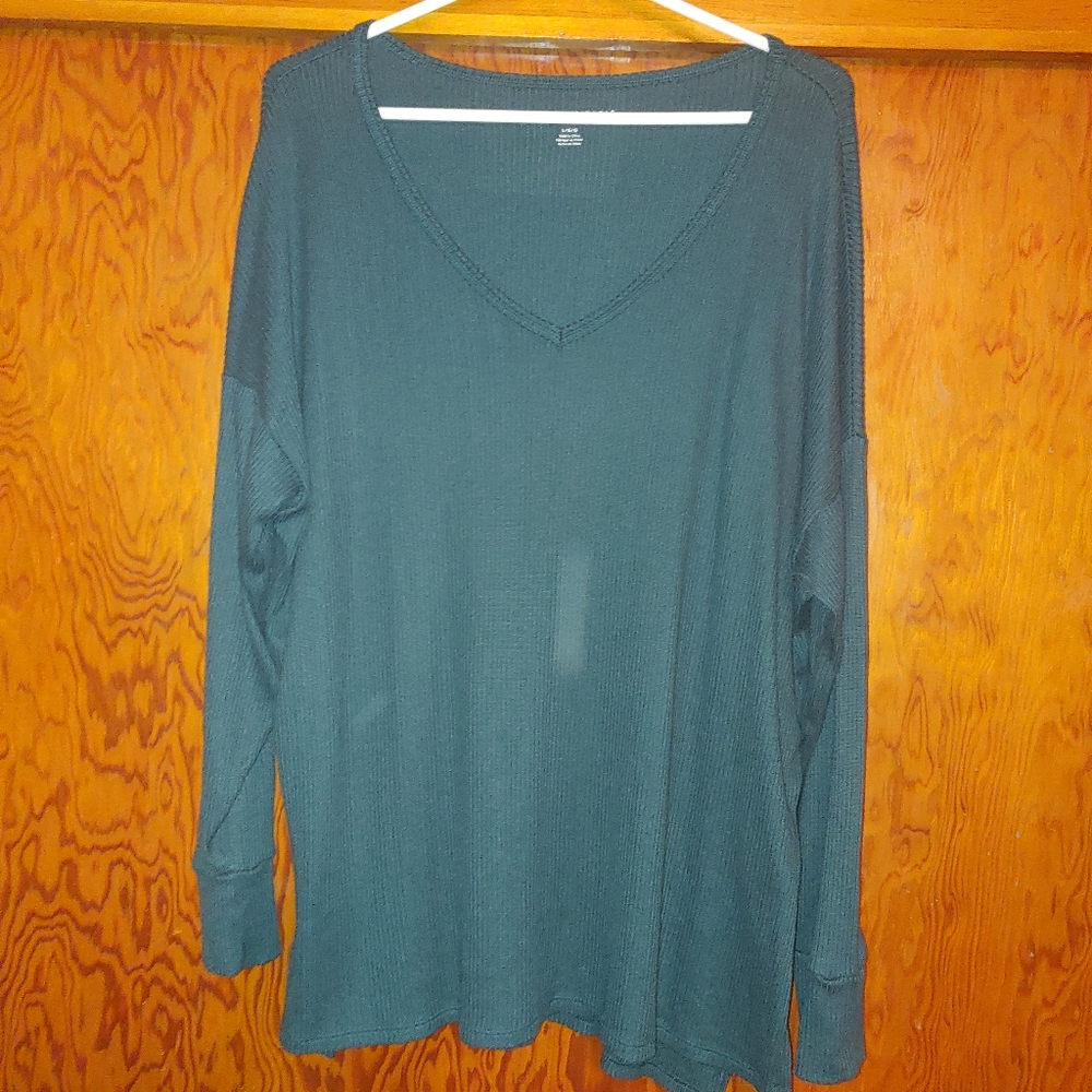 American Eagle Ribbed V-Neck Sweater